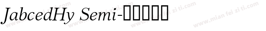 JabcedHy Semi字体转换